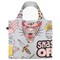 LOQI Artist Reusable Shopping Bag, One Size, Snask Tiger Snake Beer Grey